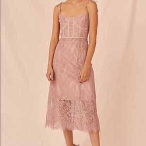Keepsake the Label Sense Lace Midi Dress